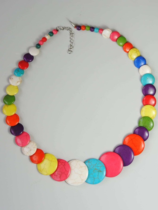 1pc Colorblock Necklace