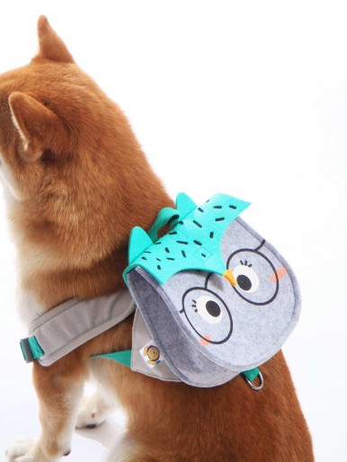 1pc Dog Outdoor Cartoon Backpack