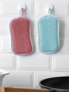 1pc Double-side Random Dishwashing Sponge