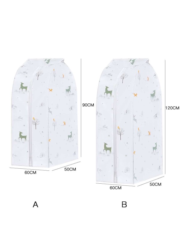 1pc Elk Print Clothes Dust Cover