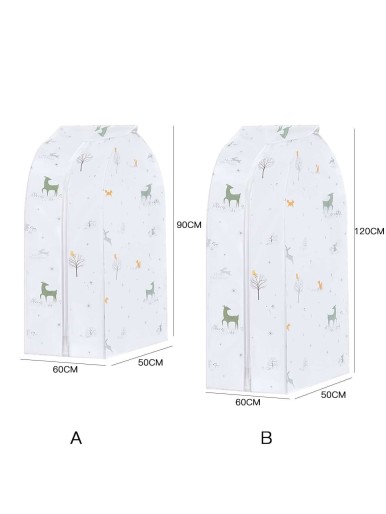 1pc Elk Print Clothes Dust Cover