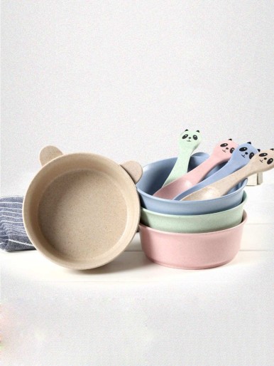 1pc Kids Bowl With 1pc Spoon