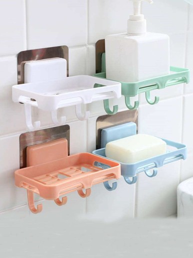 1pc Multifunction Random Color Soap Dish Holder