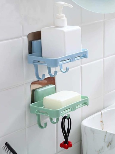 1pc Multifunction Random Color Soap Dish Holder