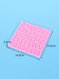 1pc Number & Alphabet Design DIY Epoxy Mold