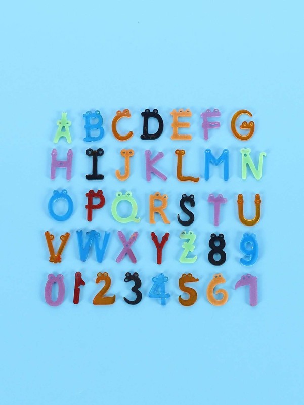 1pc Number & Alphabet Design DIY Epoxy Mold