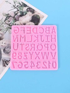 1pc Number & Alphabet Design DIY Epoxy Mold