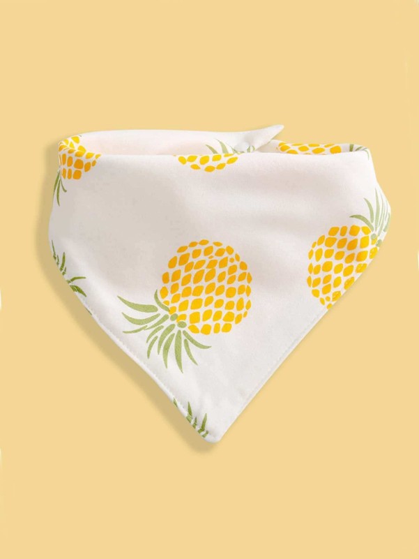 1pc Pineapple Print Cat Bandana