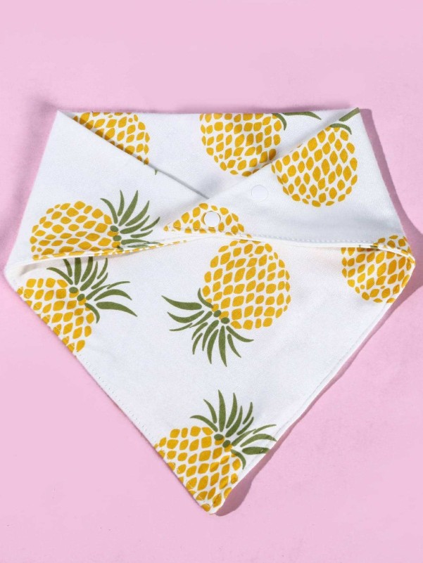 1pc Pineapple Print Cat Bandana