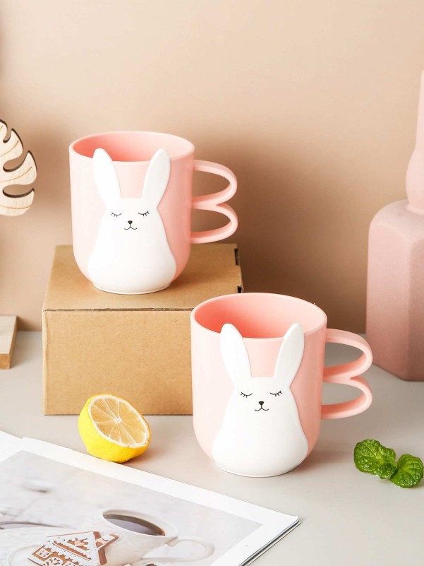 1pc Rabbit Pattern Mug