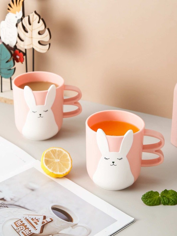 1pc Rabbit Pattern Mug