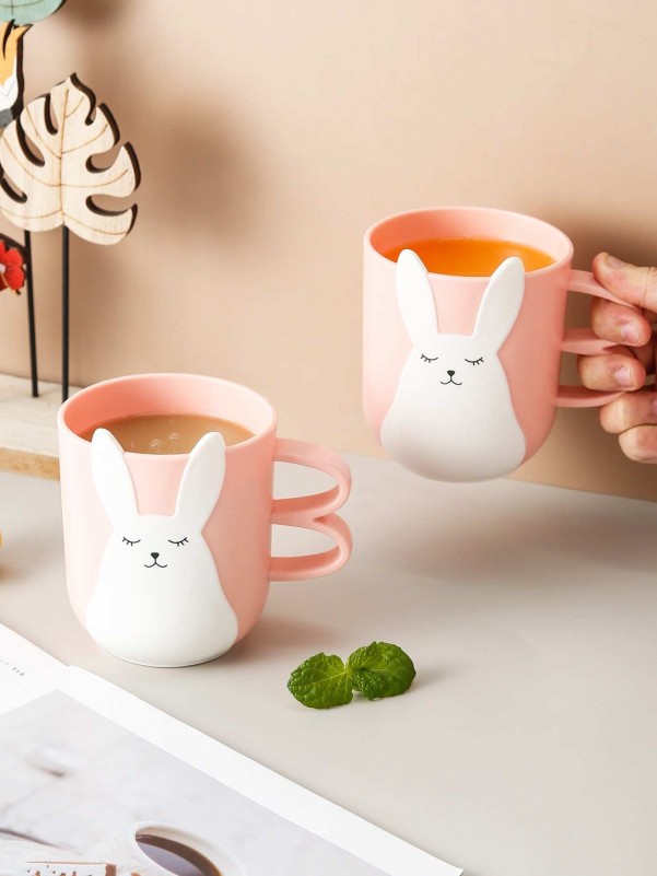 1pc Rabbit Pattern Mug