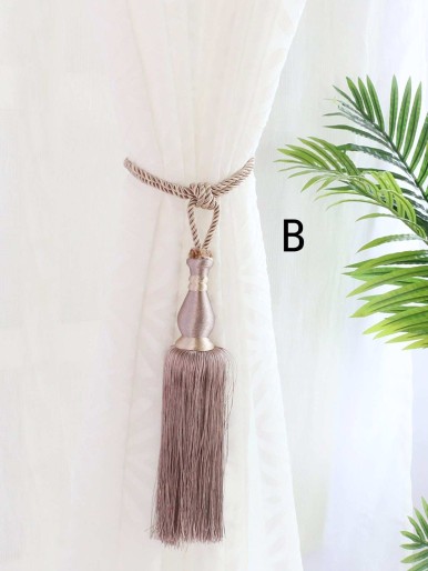 1pc Tassel Decor Curtain Tieback