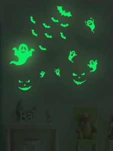 1set Halloween Ghost Pattern Wall Sticker