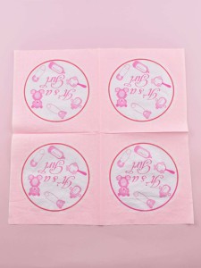 20pcs Cartoon Graphic Disposable Paper Napkin