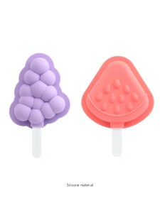 2pcs Fruit Shaped Popsicle Mold Set