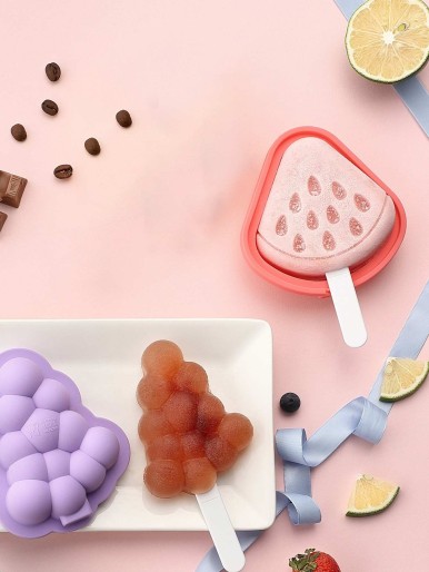 2pcs Fruit Shaped Popsicle Mold Set