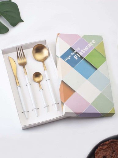 2pcs Spoon & 1pc Fork & 1pc Knife