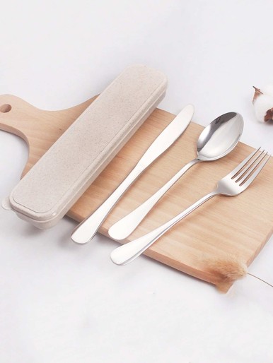 4pcs Cutlery Set & 1pc Storage Box