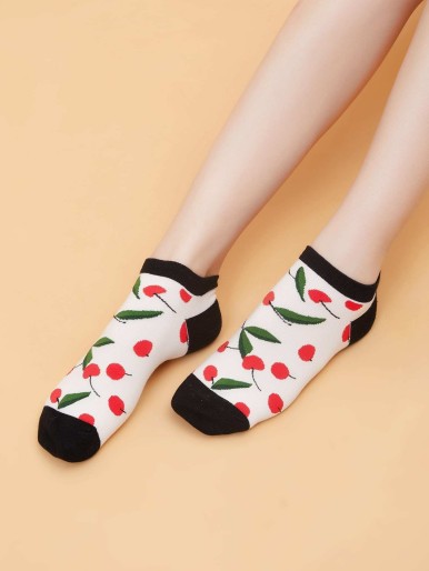 5 pairs of socks with fruit