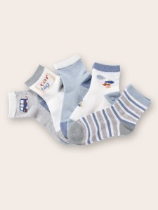 5pairs Toddler Boys Striped Socks