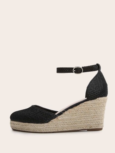 Ankle Strap Espadrille Wedges