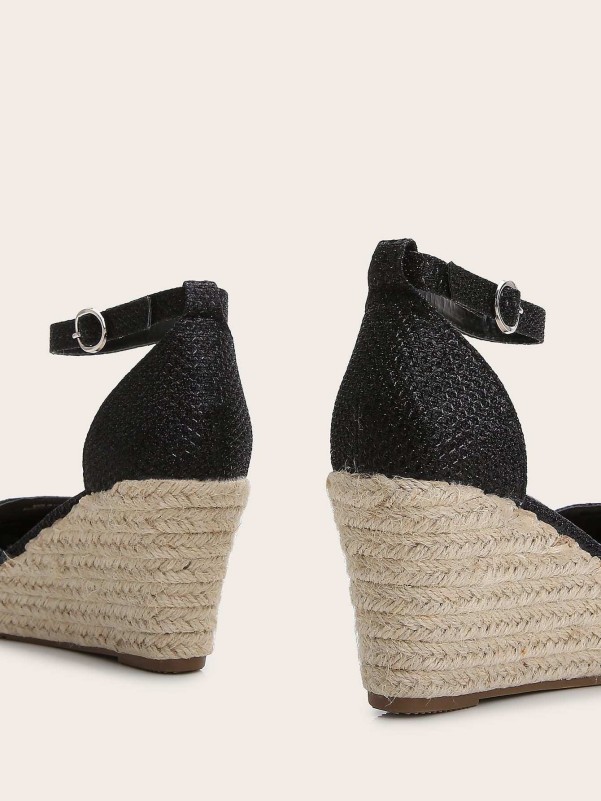 Ankle Strap Espadrille Wedges