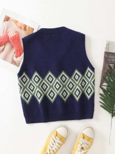 Argyle Pattern Sweater Vest