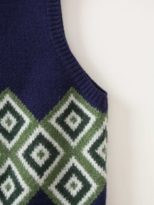 Argyle Pattern Sweater Vest