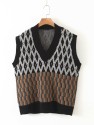 Argyle Pattern Sweater Vest