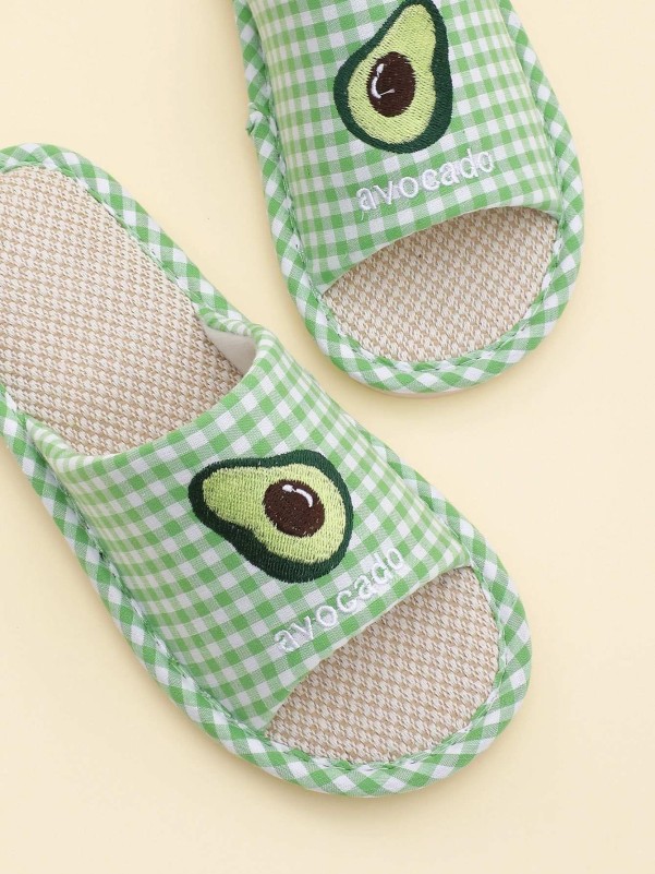 Avocado & Plaid Graphic Sliders