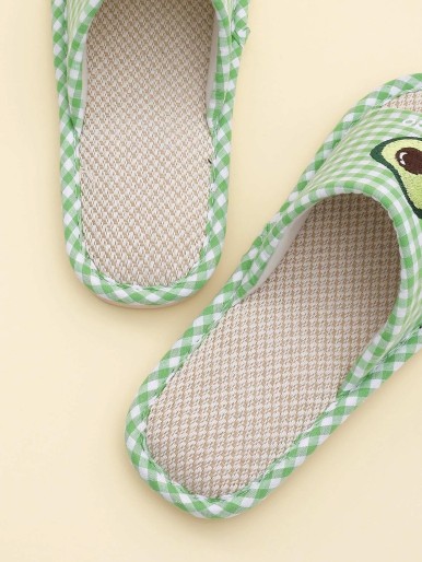 Avocado & Plaid Graphic Sliders