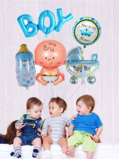 Baby Birthday Balloon Banner 5pcs