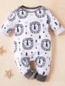 Baby Boy Cartoon Graphic Jumpsuit