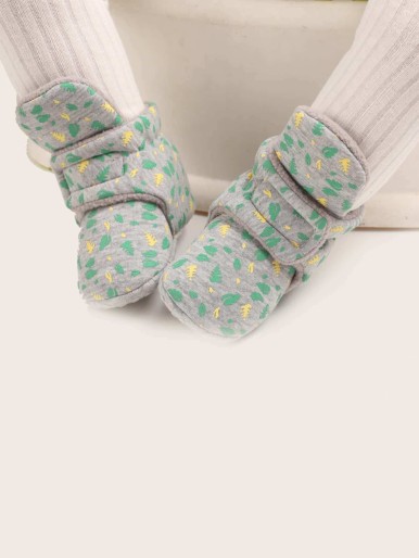 Baby Boys Leaves Graphic Boots