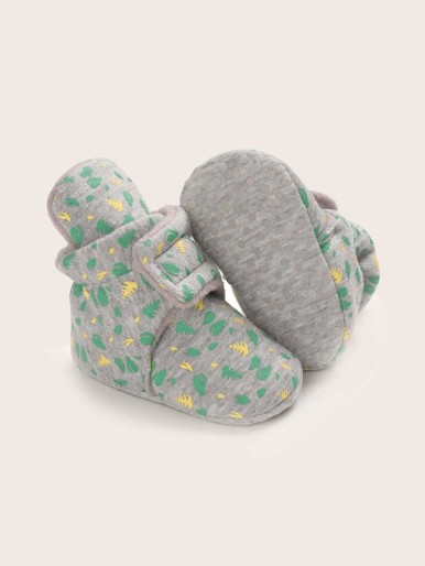 Baby Boys Leaves Graphic Boots