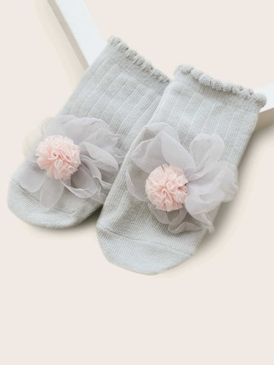 Baby Flower Decor Socks
