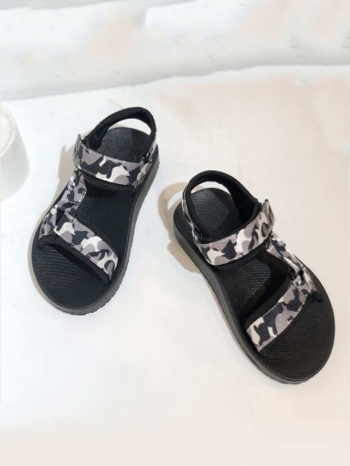 Boys Camo Pattern Sandals