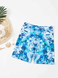 Boys Tie Dye Swim Trunks