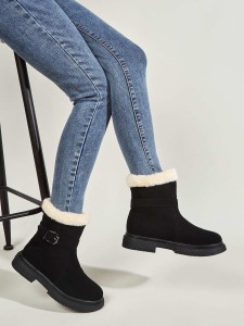 Buckle Decor Ankle Boots