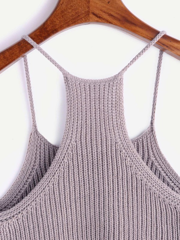 Racerback Ribbed Knit Cami Top