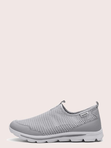 Men Hollow Out Slip On Sneakers