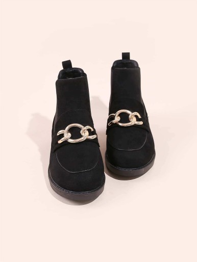 Chain Decor Chelsea Boots