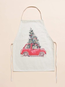 Christmas Car Print Apron