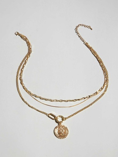 Coin Layered Necklace