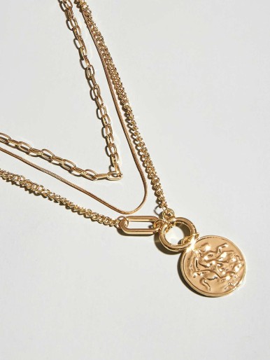 Coin Layered Necklace