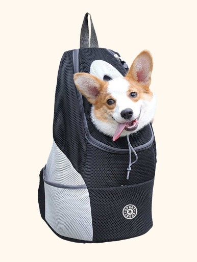 Colorblock Dog Carrier Backpack