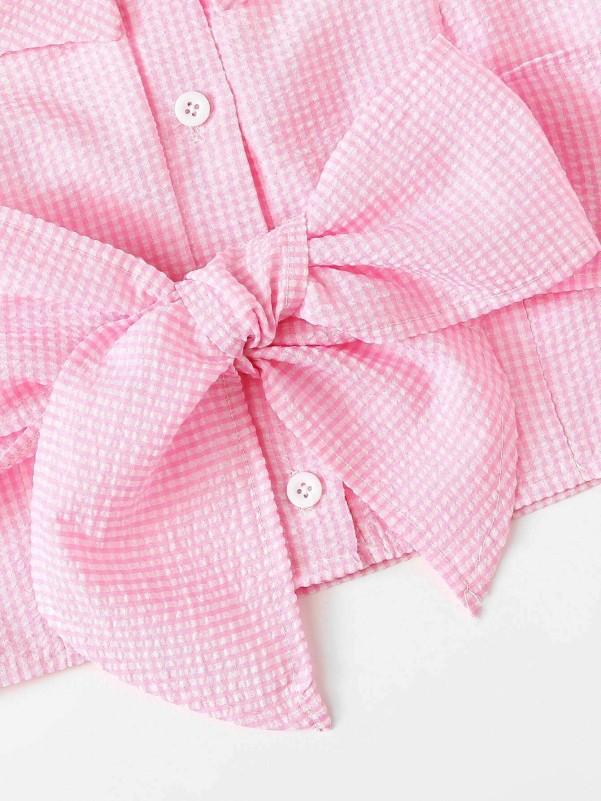 Bow Detail Crop Tube Top