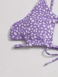 Dalmatian Cut-out Tie Side Bikini Swimsuit