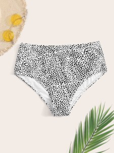 Dalmatian High Waisted Bikini Panty